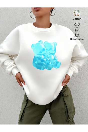 sole stories Μακρυμάνικο φούτερ με στάμπα Premium Oversize Cut