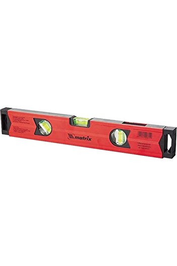 mtx Aluminium Magnetic Level Gauge, Milled, 3 Eyelets (1 Mirror), Reinforced (400 mm)