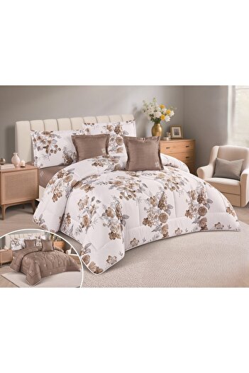 SNOOZYL Summer printed double bedspread with microfiber filling, size 170*220 cm