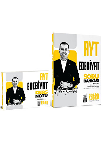RETRO YAYINCILIK 2026 YKS AYT Edebiyat Ders Notları + Soru Bankası Tamamı Video Çözümlü Retro Yayıncılık