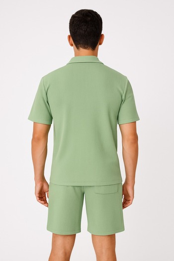 STITCH by MH Mens POLO Zipper Co-ord Shirt set