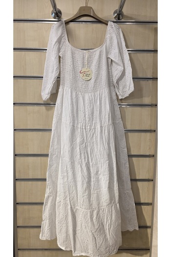 Park Moda Scalloped Cotton Dress