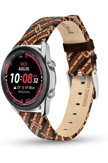 Police Universal Replacement Leather Strap For Men And Women, Compatible With Apple Watch Series 3-9