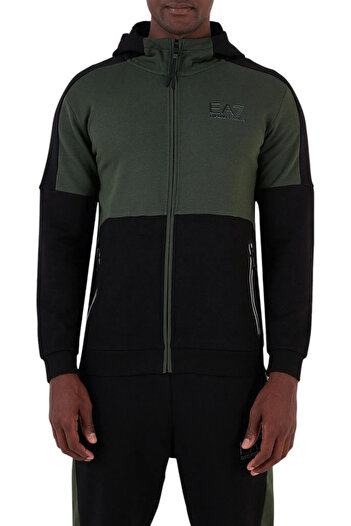 Emporio Armani Emporio Armani EA7 Αθλητικό Φούτερ με Κουκούλα Color Block - PJEQZ-6RPM33-1845