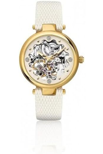 Kenneth Cole New York 34mm Automatic Women's Watch with White Dial & White Genuine Leather Strap