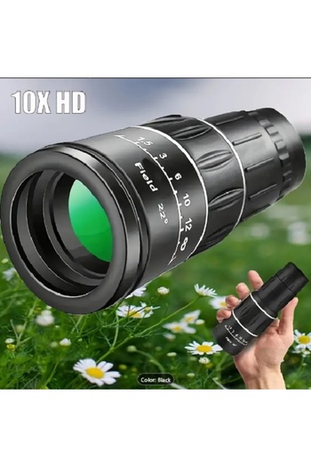 PEEMA Monocular Telescope – Compact Handheld Optics with Manual Focus, Durable Rubber Body for Travel