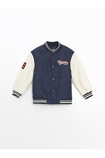 LC Waikiki Printed Boys' College Jacket
