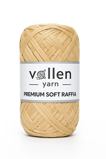 vollen yarn Premium Soft Raffia Yarn |   Polyester Raffia Paper Rope |   Soft Straw Bag/Hat/For Runner/Crocheting
