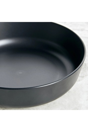 Generic Charcoal Melamine Pasta Bowl - 18 cm