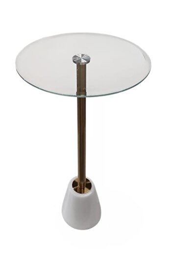 private house Modern marble coffee table with glass top