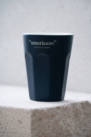 ACAR Blush Navy Blue Porcelain Mug