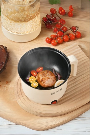 Muchmy Double Layer Electric Cooking Pot Steamed Eggs Pan Non-stick Rice Cooker Hot Pot-18cm