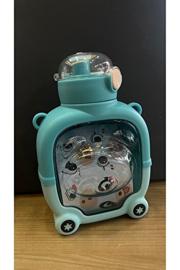 BLACK Cute Bear Look Water Bottle Flask