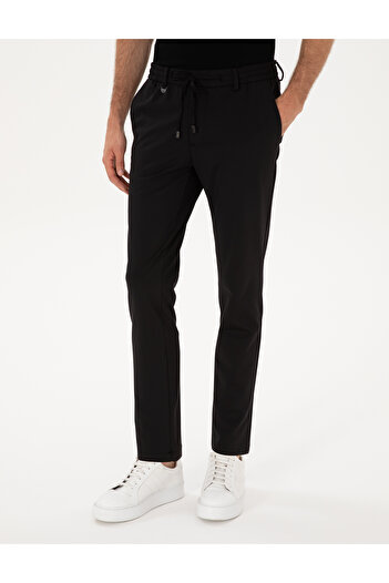 Pierre Cardin Siyah Slim Fit Klasik Jogger Pantolon 50317618-VR046