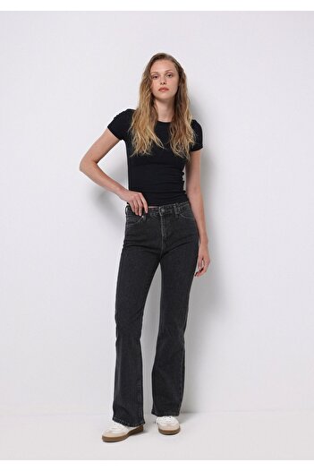Colin's Regular Fit Women's Black Jean Trousers