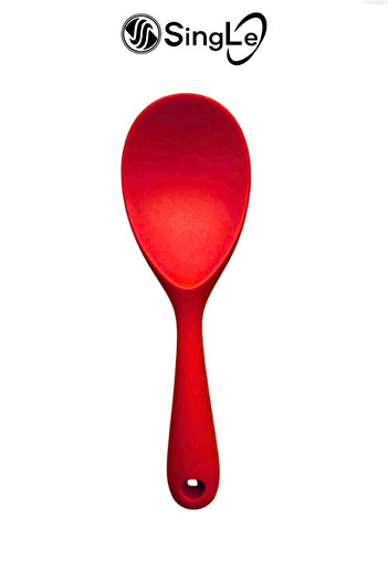 Single (1 Piece) Ultra Hard Tip Silicone Serving Rice Spoon High Heat Resistant Fireproof Non-Stick