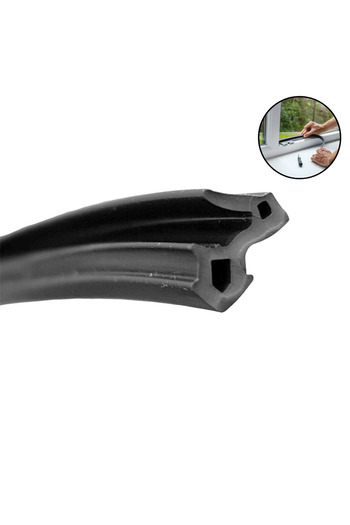 OEM Garnitura termopan (cheder) etansare Gealan, tamplarie PVC, clasa A, de bataie, negru, 20 ml