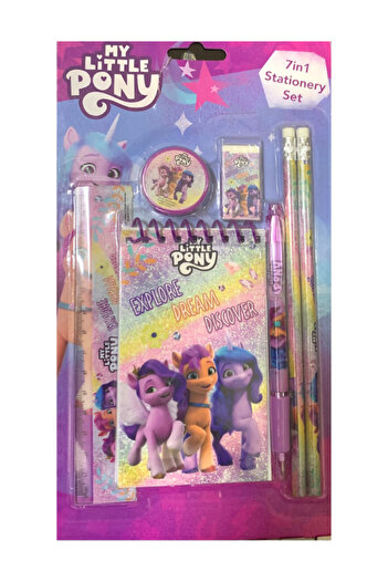 Rainbow Max My Little Pony – 7-in-1 Girls' Stationery Set