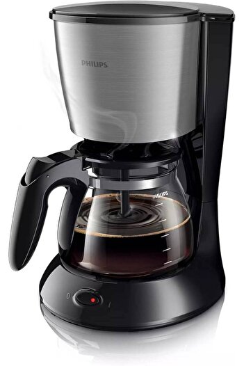 Philips Semi-Automatic Coffee Maker from Daily Collection, Black, HD 7462/20, Plastic