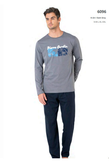 Pierre Cardin Long Sleeve Men's Pajama Set 60Al9In6Da