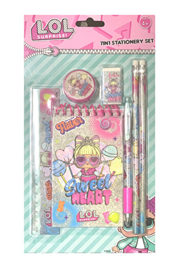 Rainbow Max 7-in-1 stationery set with your favorite LOL cartoon character