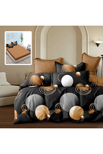 TextiLici Finet luxury bed linen, 6 pieces, bed cover 160 x 200 cm and 180 x 200 cm