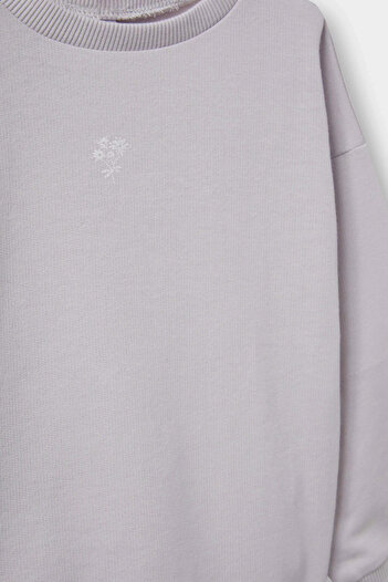 DeFacto E8358 Pink Baby Girl 2-Piece Set Basic Plain Sweatshirt Sweatpants