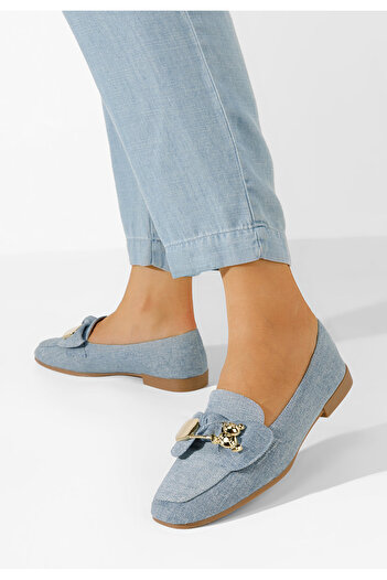 B T Shoes Denim dámské mokasíny Vitena