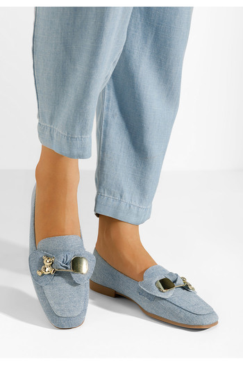 B T Shoes Denim dámské mokasíny Vitena