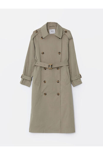 LC Waikiki New Season Jacket Collar Oversize Women's Trench Coat