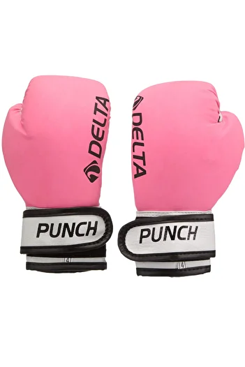 Delta Boxing Gloves Punch 10 oz Pink 65–78 kg Kick Boxing, Muay Thai, Sparring Gloves for Adult