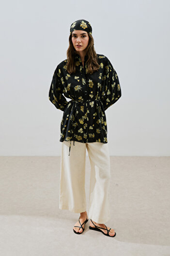 Manuka Patterned Cotton Shirt Aloha