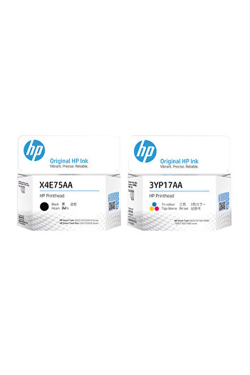 HP رأس الطباعة أسود X4E75A وثلاثي الألوان 3YP17A