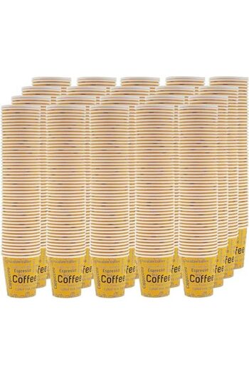 SAQOPACK 6.5 OZ Disposable Paper Cup for Hot Tea, Coffee, Kahwa, Karak Cups (1000 Pieces/Full Carton