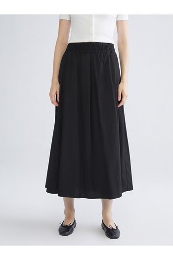LC Waikiki Xside New Season Poplin Flared Skirt with Elastic Waist