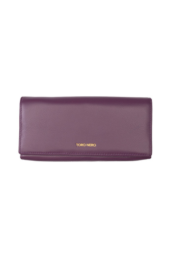 Toro Nero Women's wallet made of genuine leather, purple Reset