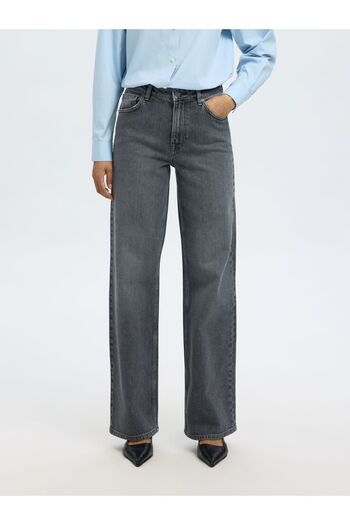 Selected Femme Wide Leg Jeans High Waist