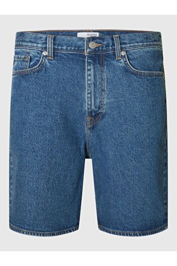 SELECTED Jeansshorts Midblue