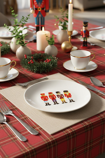 Landle Lead Soldier Themed Decorative Porcelain Plate