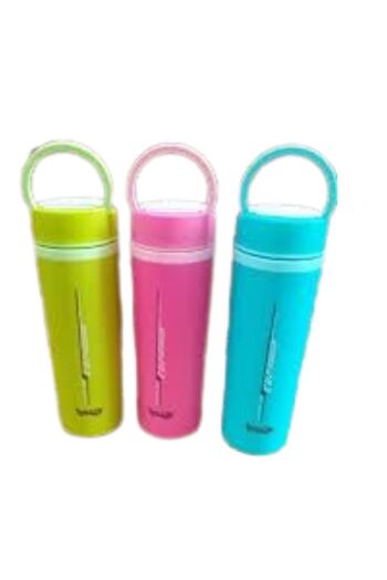 Generic AL ARQAM 300ml Small Water Bottle for Kids – Mini Reusable Plastic Bottles, Assorted Colors