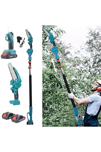 HOZRO Set Drujba si Foarfeca Electrica portabila HOZRO, fara fir, 2 acumulatori reincarcabili