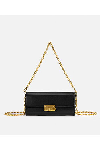 İpekyol Leather Look Bag with Metal Buckle