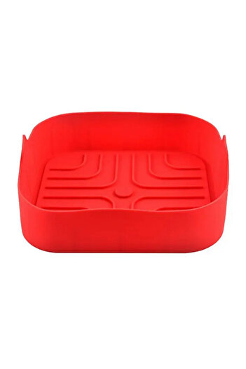 rosberg Silicone mold for Airfryer R51980SS, 20.5x20.5x5.5 cm, Red