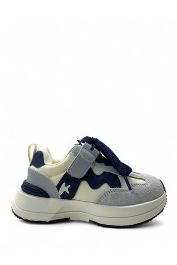 Tuğba Ortopedi 21275 Unisex Children's Preschool Grey/Navy Blue Comfortable Sneaker
