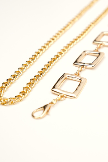 Addax Square Buckle Chain Belt Zncr100