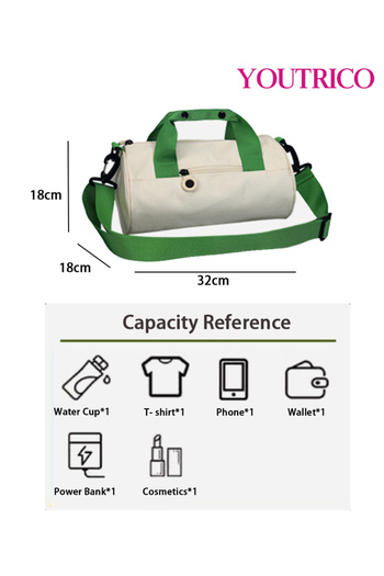 Youtrico Unisex Color-Block Waterproof Gym and Travel Duffels Bag - Mini Size 32x18cm