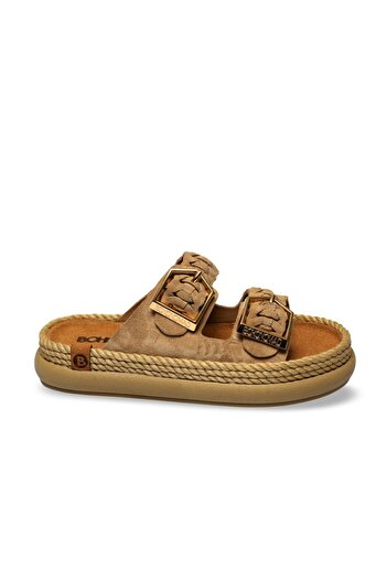Bohonomad Sydney Women's Knitted Slippers Latte Light Brown Women's Slippers Sydor12-00037