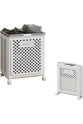 Yelajoy Storage Basket with Wheels and Handle,Space-Saving Storage Frame, Suitable for Bathrooms,Bedrooms