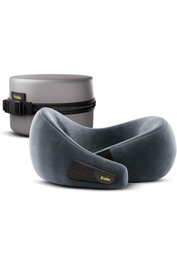 FRIDO Travel Neck Pillow, 100% Hi-Per Foam, Lightweight Neck Support Pillow, Memory Foam Car Neck Pi
