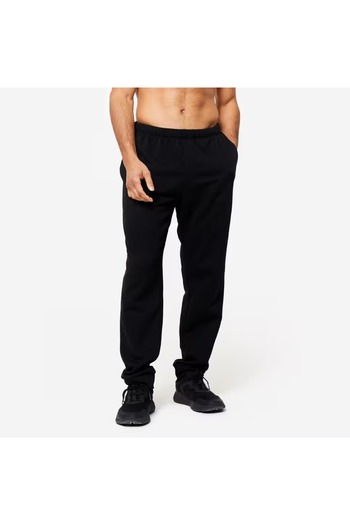 Decathlon Men's Black Regular Sweatpants 100 - Fitness